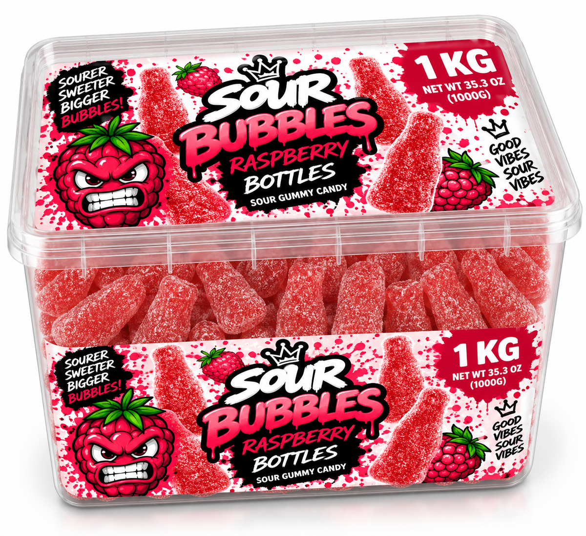 Sour Bubbles – Sour Raspberry Bottles