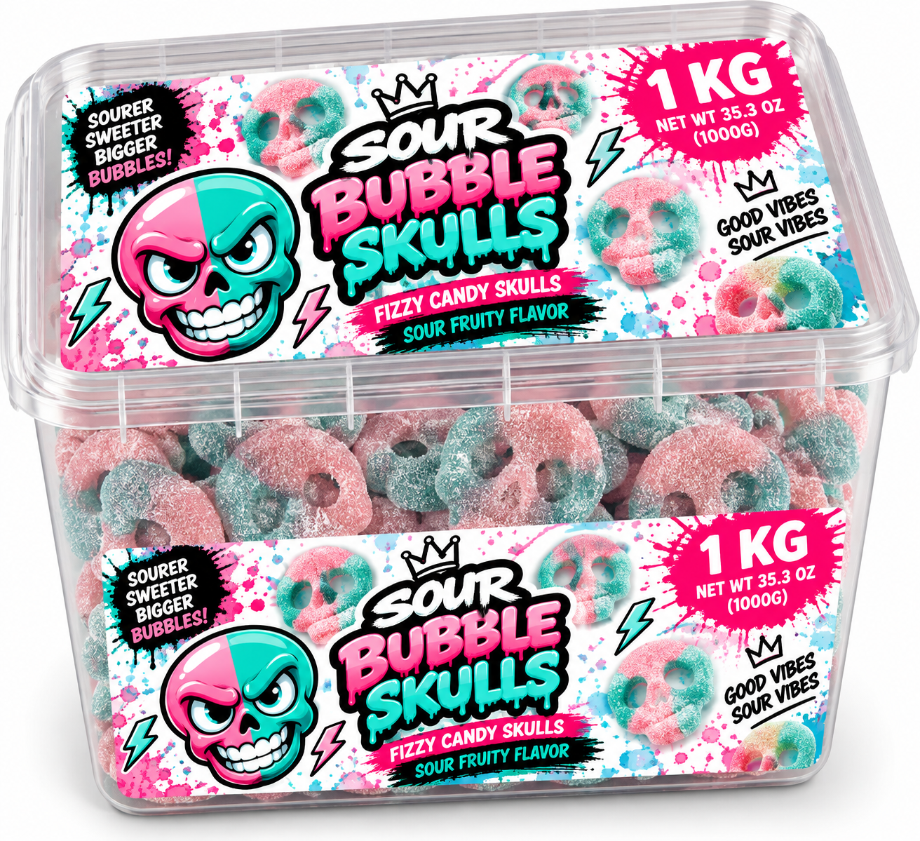 Sour Bubbles – Fizzy Bubble Skulls