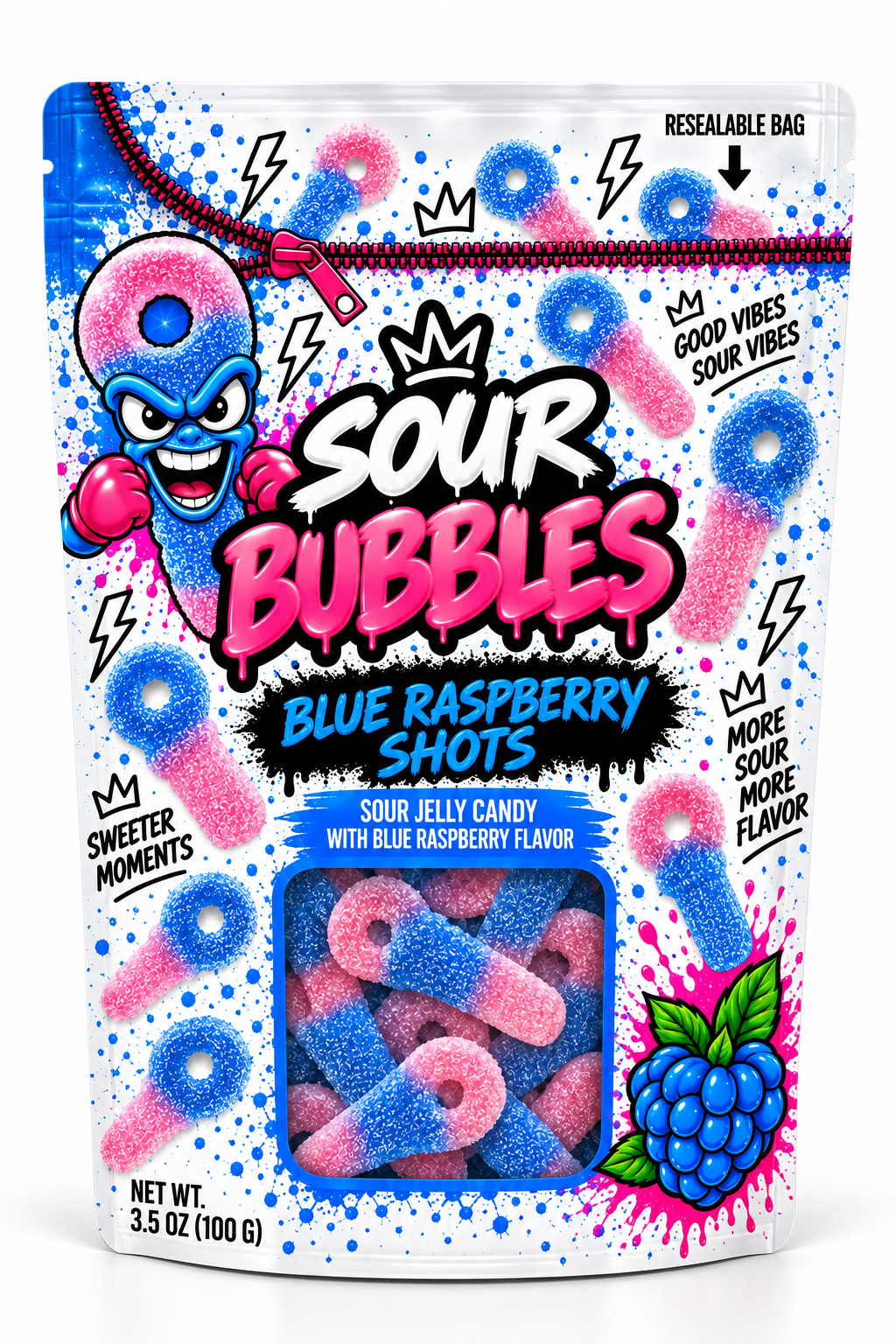 Sour Bubbles – Fizzy Bubble Lollipops