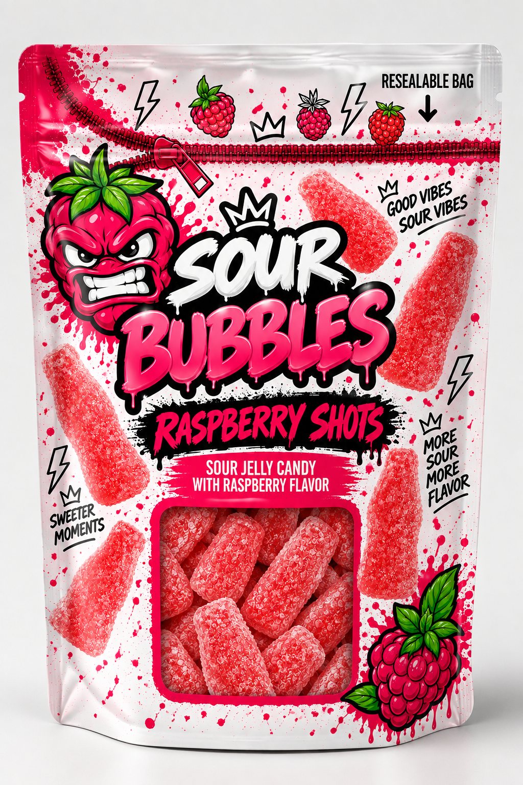 Sour Bubbles – Sour Raspberry Bottles