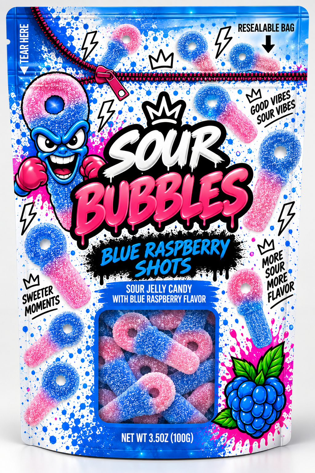 Sour Bubbles – Fizzy Bubble Lollipops